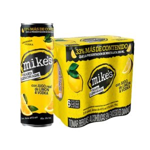 Mike's Limón Bebida Alcohólica 473ML - Pack (6 Latas)